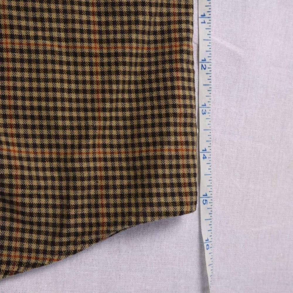 Brooks Brothers Men's Plaid Button Down Shirt Long Sleeve Sz L Cotton Wool Blend - Picture 5 of 6